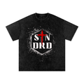 Snow Washed Oversized Cotton T-Shirt
