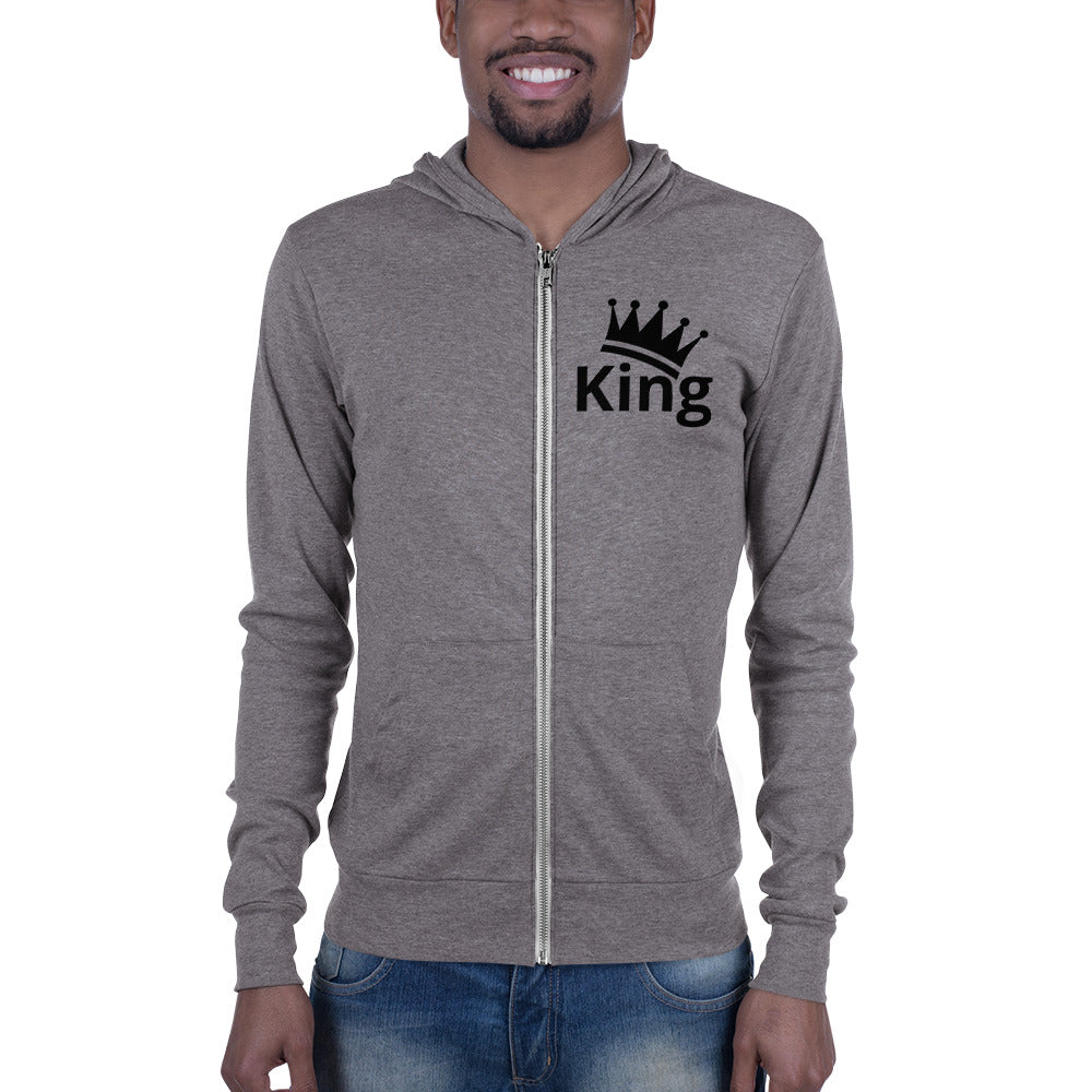 Unisex zip hoodie King
