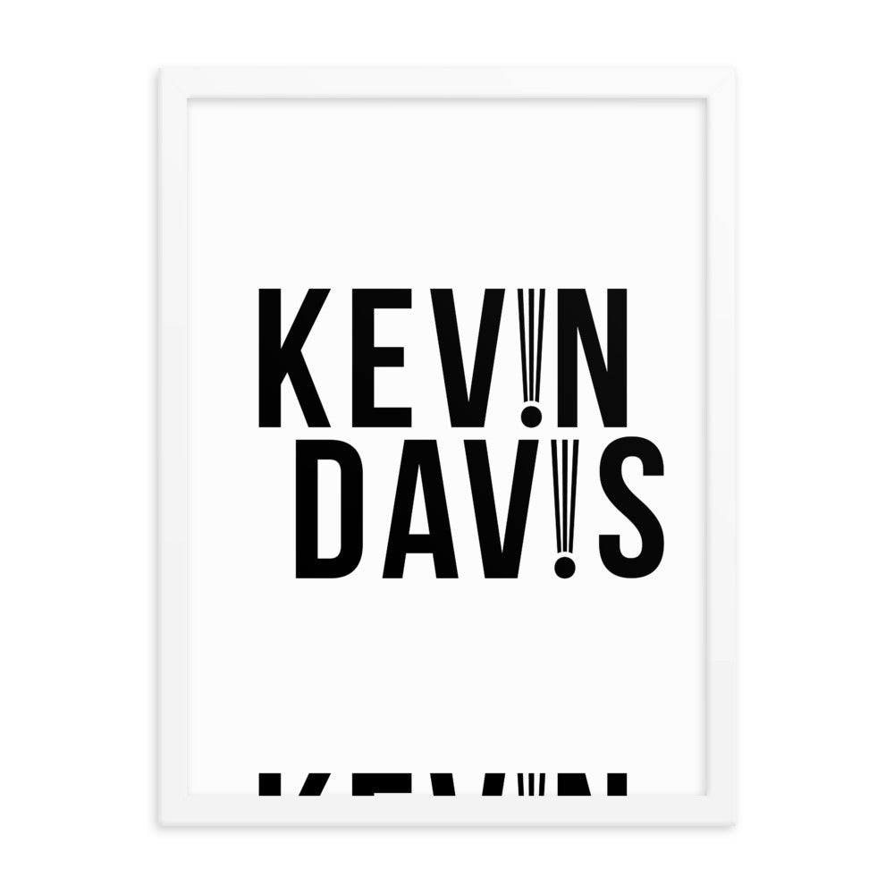 Framed poster