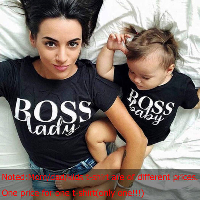 Family Tshirts Boys Girls Mom Mother Mommy and Daughter Son Family T-shirt Family Look Matching T-shirt Mommy Mom and Me Clothes