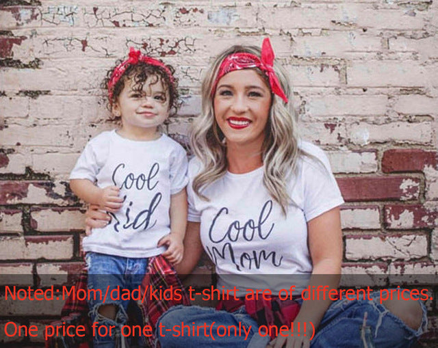 Family Tshirts Boys Girls Mom Mother Mommy and Daughter Son Family T-shirt Family Look Matching T-shirt Mommy Mom and Me Clothes