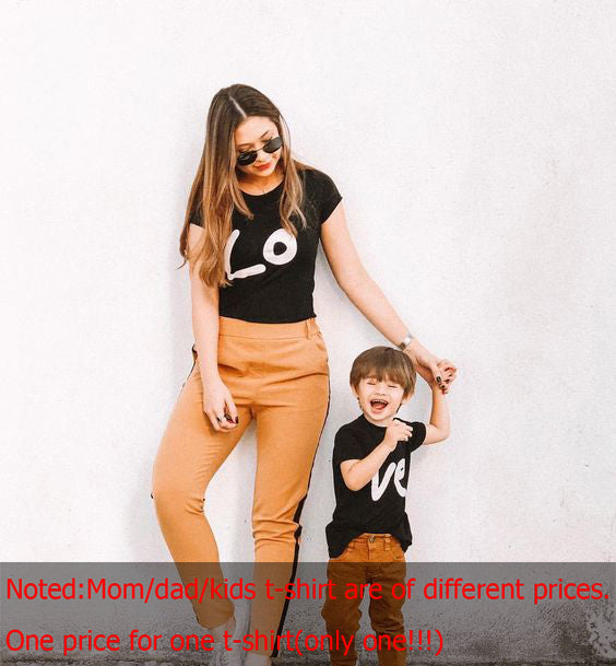 Family Tshirts Boys Girls Mom Mother Mommy and Daughter Son Family T-shirt Family Look Matching T-shirt Mommy Mom and Me Clothes