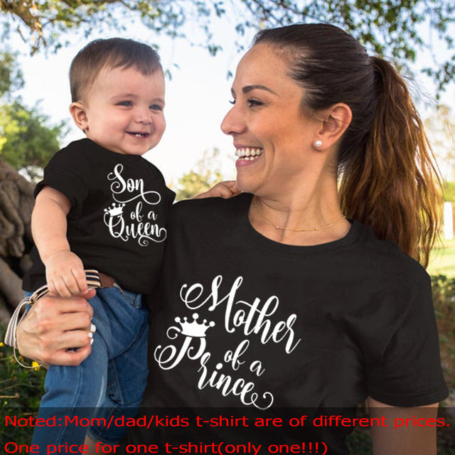 Family Tshirts Boys Girls Mom Mother Mommy and Daughter Son Family T-shirt Family Look Matching T-shirt Mommy Mom and Me Clothes