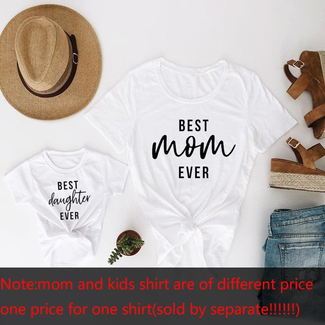 Family Tshirts Boys Girls Mom Mother Mommy and Daughter Son Family T-shirt Family Look Matching T-shirt Mommy Mom and Me Clothes