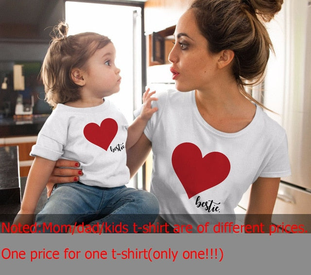 Family Tshirts Boys Girls Mom Mother Mommy and Daughter Son Family T-shirt Family Look Matching T-shirt Mommy Mom and Me Clothes